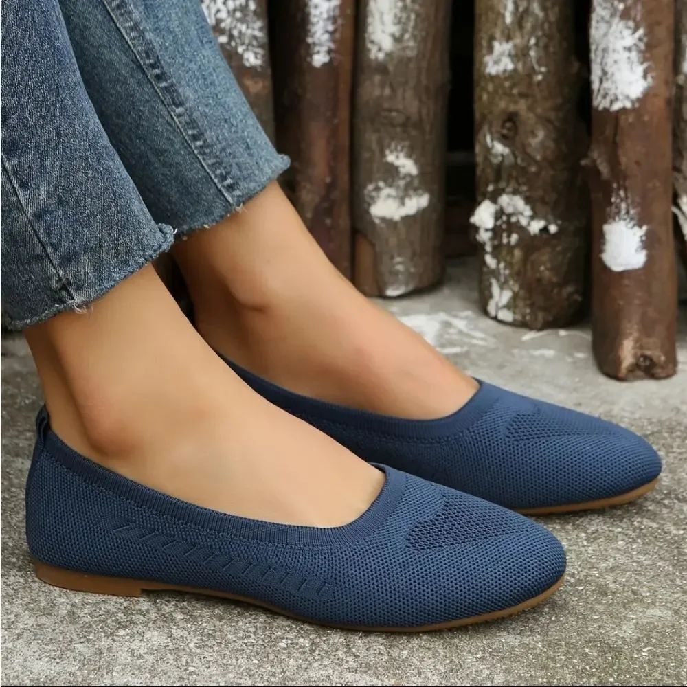 JELLYPOP MEMORY FOAM ROUND TOE SLIP-ON WOMEN"S FLAT SHOE